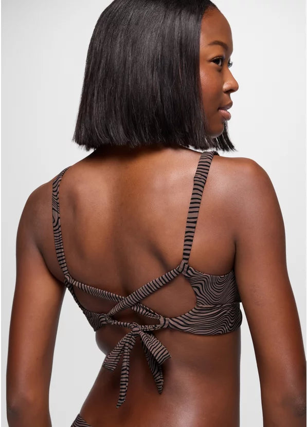 Prana Mallorca Swim Top - Black Wavee