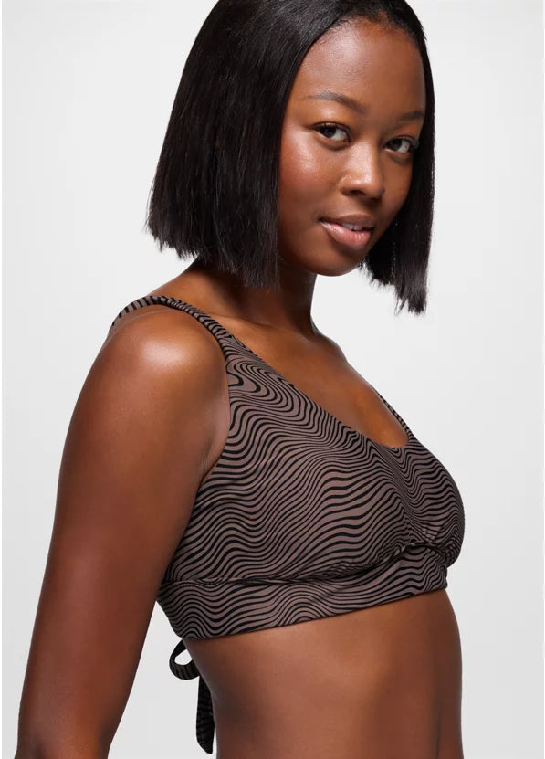 Prana Mallorca Swim Top - Black Wavee