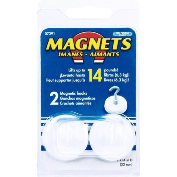 Magnet Source Magnetic Hook White