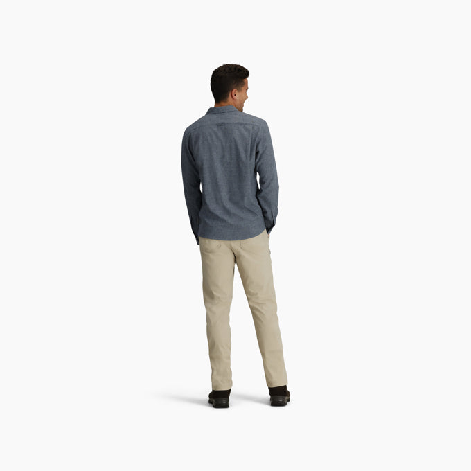 Royal Robbins Mens Amp Lite II Long Sleeve - Deep Blue Heather