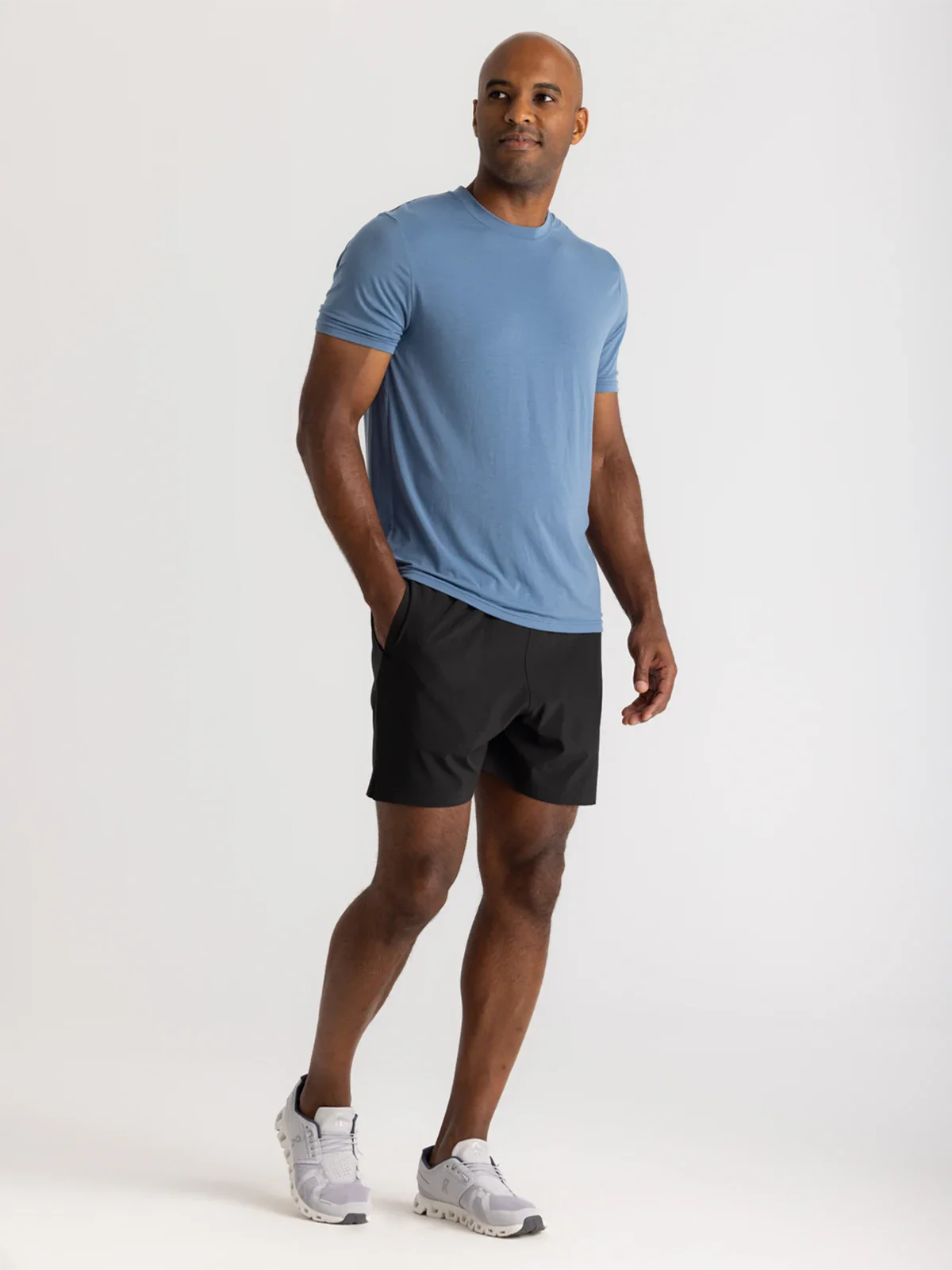 Free Fly Apparel Mens Bamboo Active Breeze Short - 5.5 Lined - Black