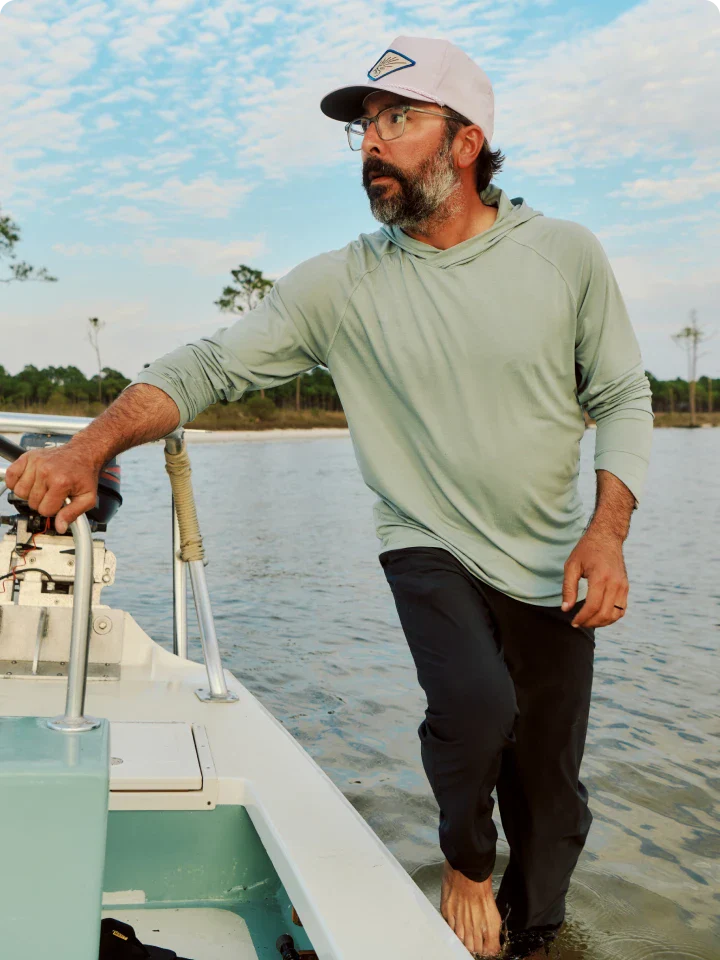 Free Fly Apparel Mens Bamboo Shade Hoodie - Heather Agave Green