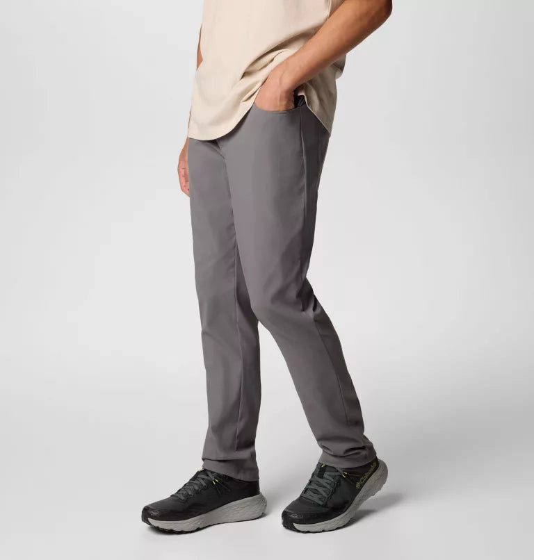 Columbia Mens Black Mesa 5 Pocket Chino Pants - City Grey