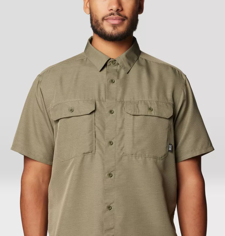 Mountain Hardwear Mens Canyon Short Sleeve - Stone Green