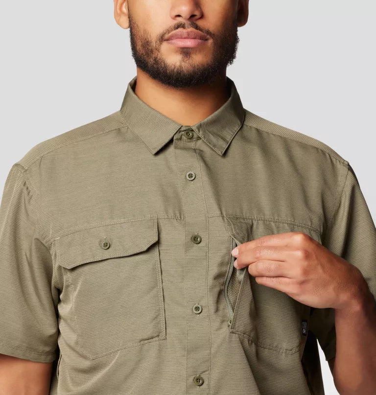 Mountain Hardwear Mens Canyon Short Sleeve - Stone Green