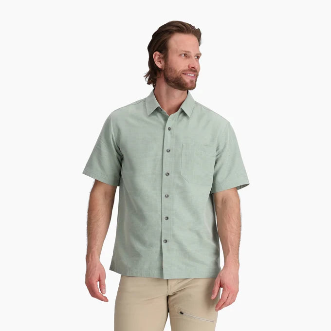 Royal Robbins Mens Desert Pucker Dry Short Sleeve - Sage Leaf