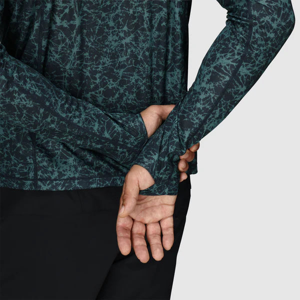 Outdoor Research Mens Echo Printed Hoodie - Dark Navy Atoms