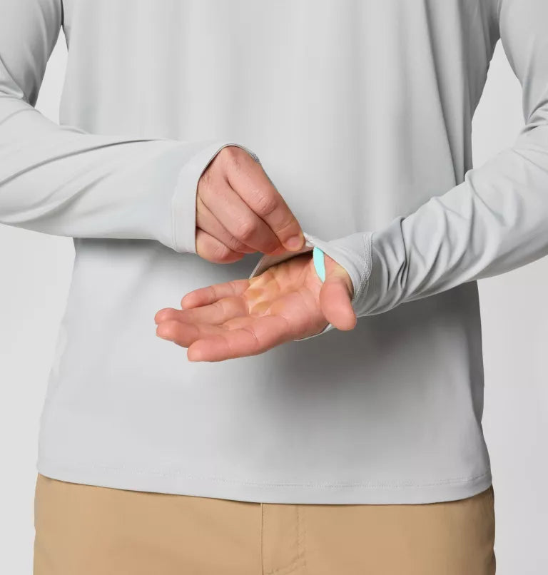 Columbia Mens PFG Wild Cast Sun Shirt - Cool Grey