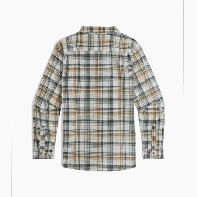 Royal Robbins Mens Redwood Plaid Long Sleeve - Bistre Pismo Plaid