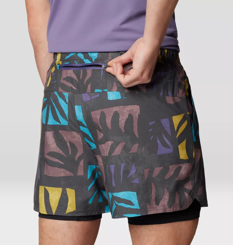 Mountain Hardwear Mens Shade Lite Short - Allium Meadows Print