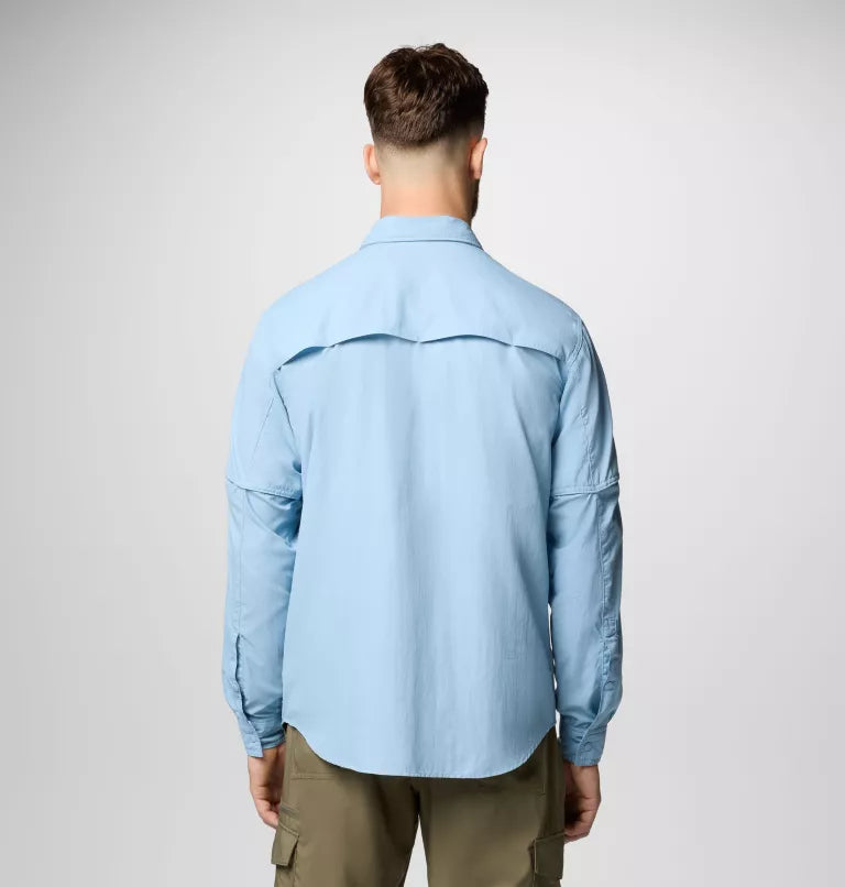 Columbia Mens Skien Valley Long Sleeve Shirt - Ripple Blue