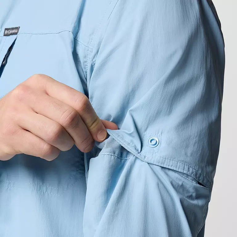 Columbia Mens Skien Valley Long Sleeve Shirt - Ripple Blue