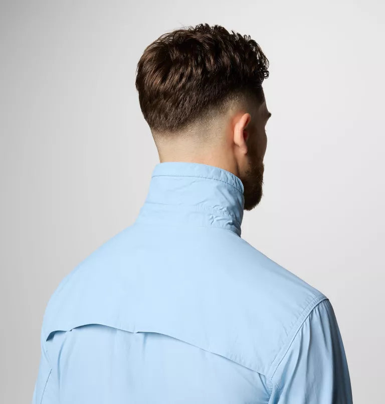 Columbia Mens Skien Valley Long Sleeve Shirt - Ripple Blue