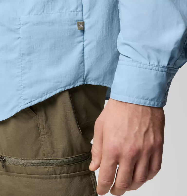 Columbia Mens Skien Valley Long Sleeve Shirt - Ripple Blue