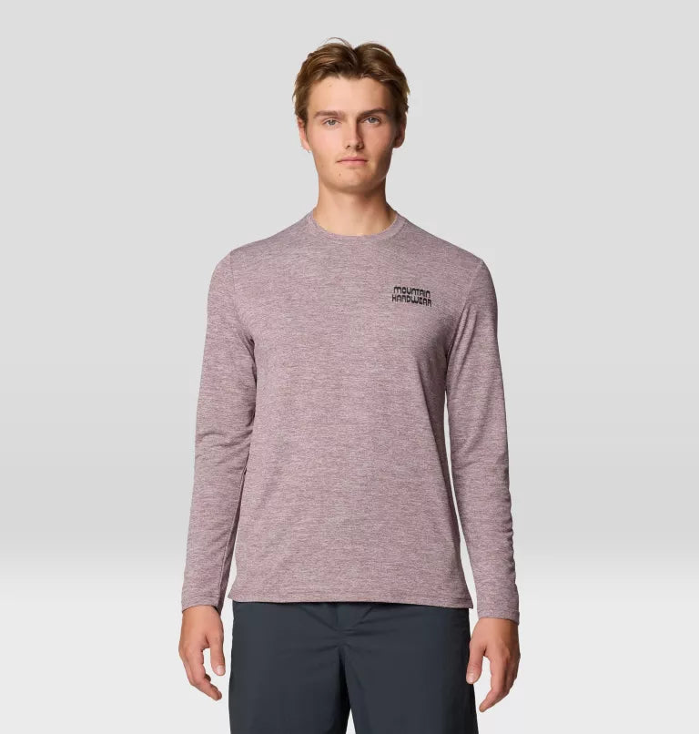 Mountain Hardwear Mens Sunblocker Long Sleeve - Warm Ash Heather