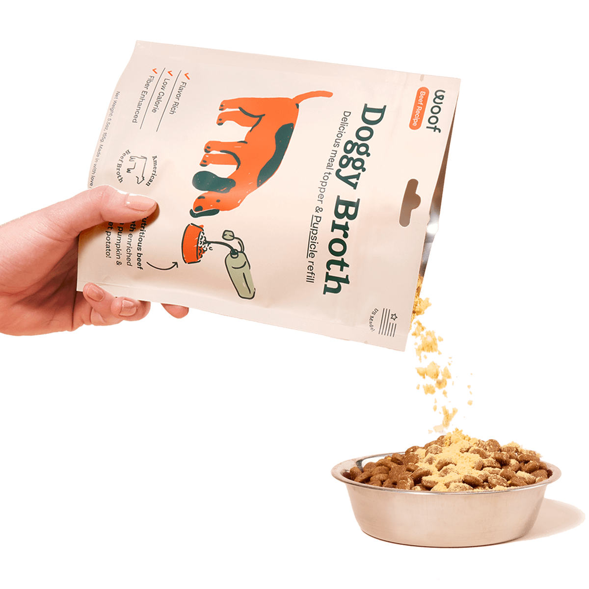 Woof Pet Doggy Broth Beef