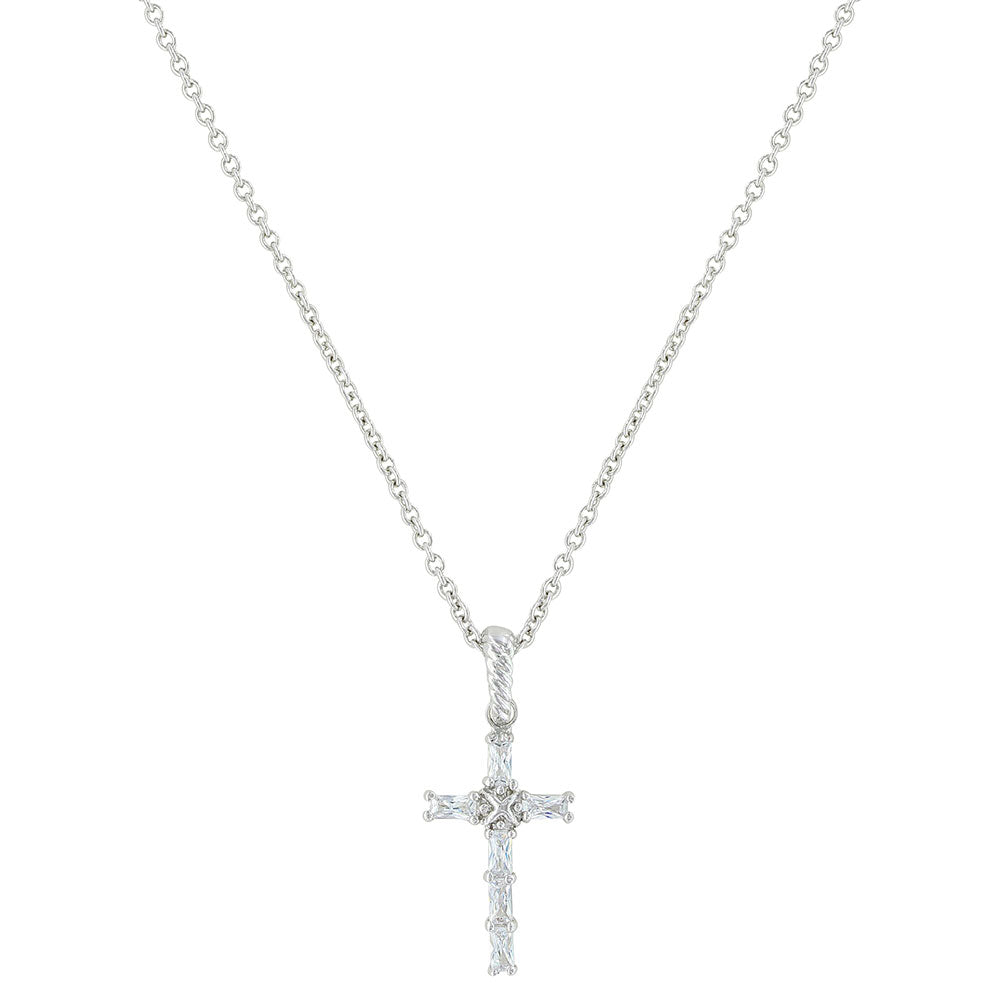 Montana Silversmiths Acadian Cross Baguette Necklace