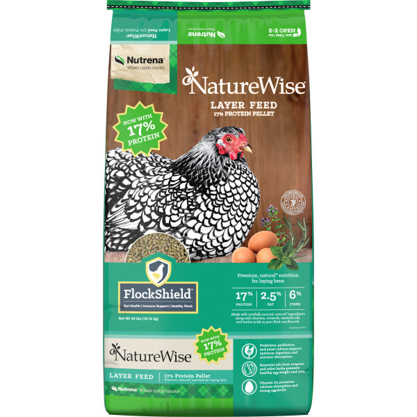 Nutrena Naturewise® 17% Protein Layer Pellet Poultry Feed 40 Lbs