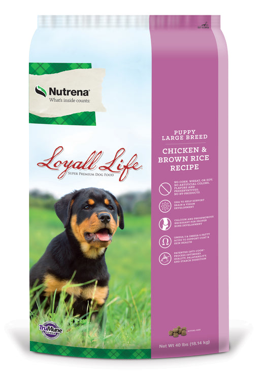 Nutrena Feeds Loyall Life Puppy Large Breed Chicken & Brown Rice Dry Dog Food