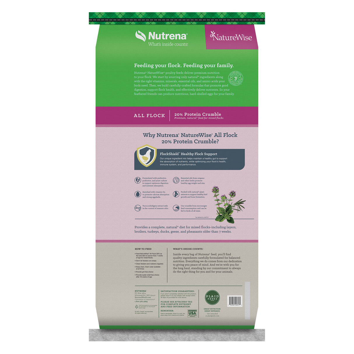 Nutrena Feeds NatureWise All Flock 18% Crumble Poultry Feed