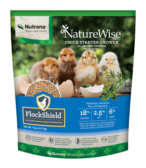 Nutrena Feeds NatureWise 18% Crumbles Medicated Chick Starter Grower