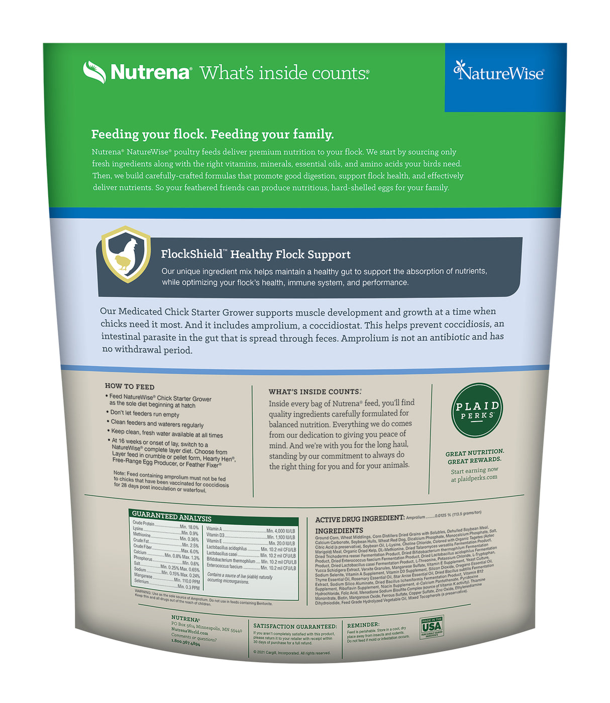 Nutrena Feeds NatureWise 18% Crumbles Medicated Chick Starter Grower