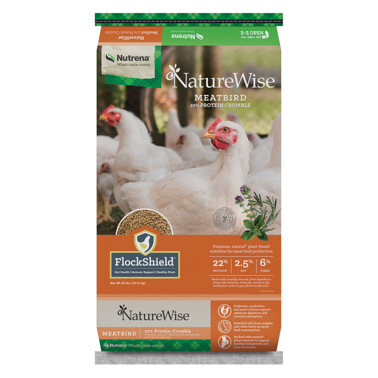 Nutrena Feeds NatureWise Meat Bird Crumbles 22%
