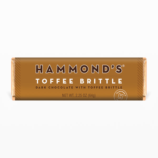 Hammond's Candies Toffee Brittle Dark Chocolate Bar
