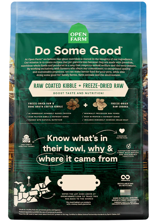 Open Farm Open Prairie Ancient Grains RawMix Dog Food - 20lb