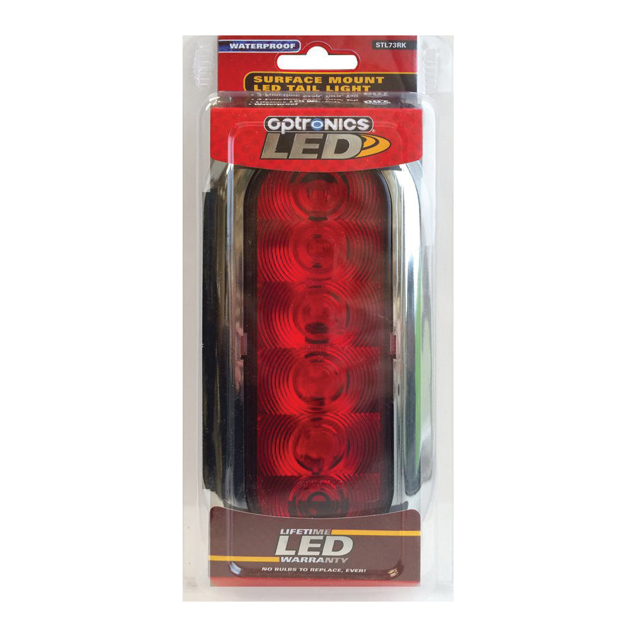 Optronics Retail Kit Red chrome / / OVAL