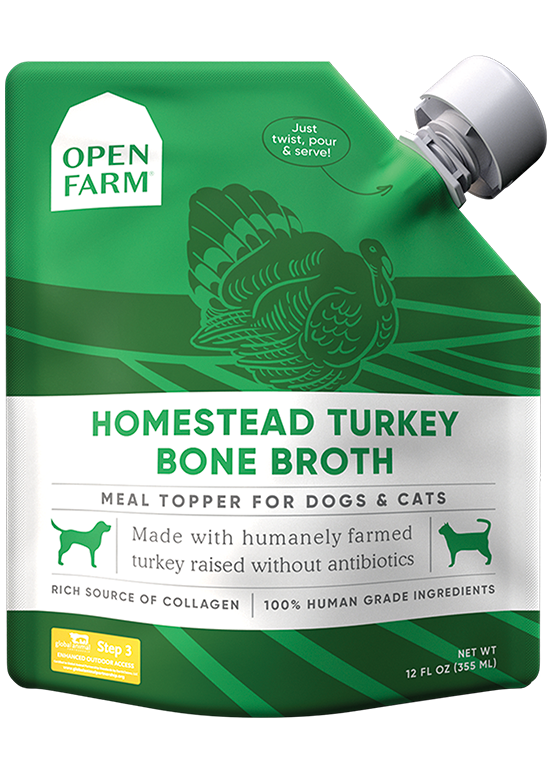 Open Farm Homestead Turkey Bone Broth for Dogs - 12oz