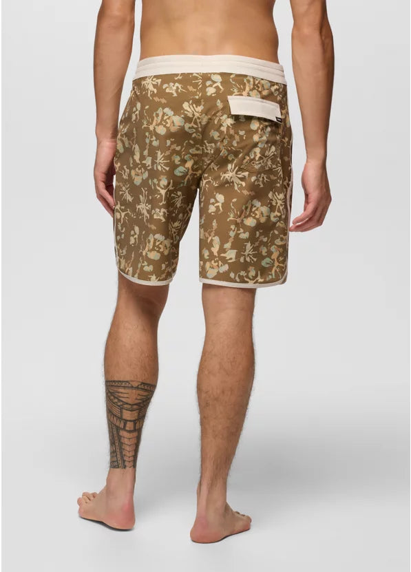 Prana Vintage Boardshort - Retro Olive Digibloom