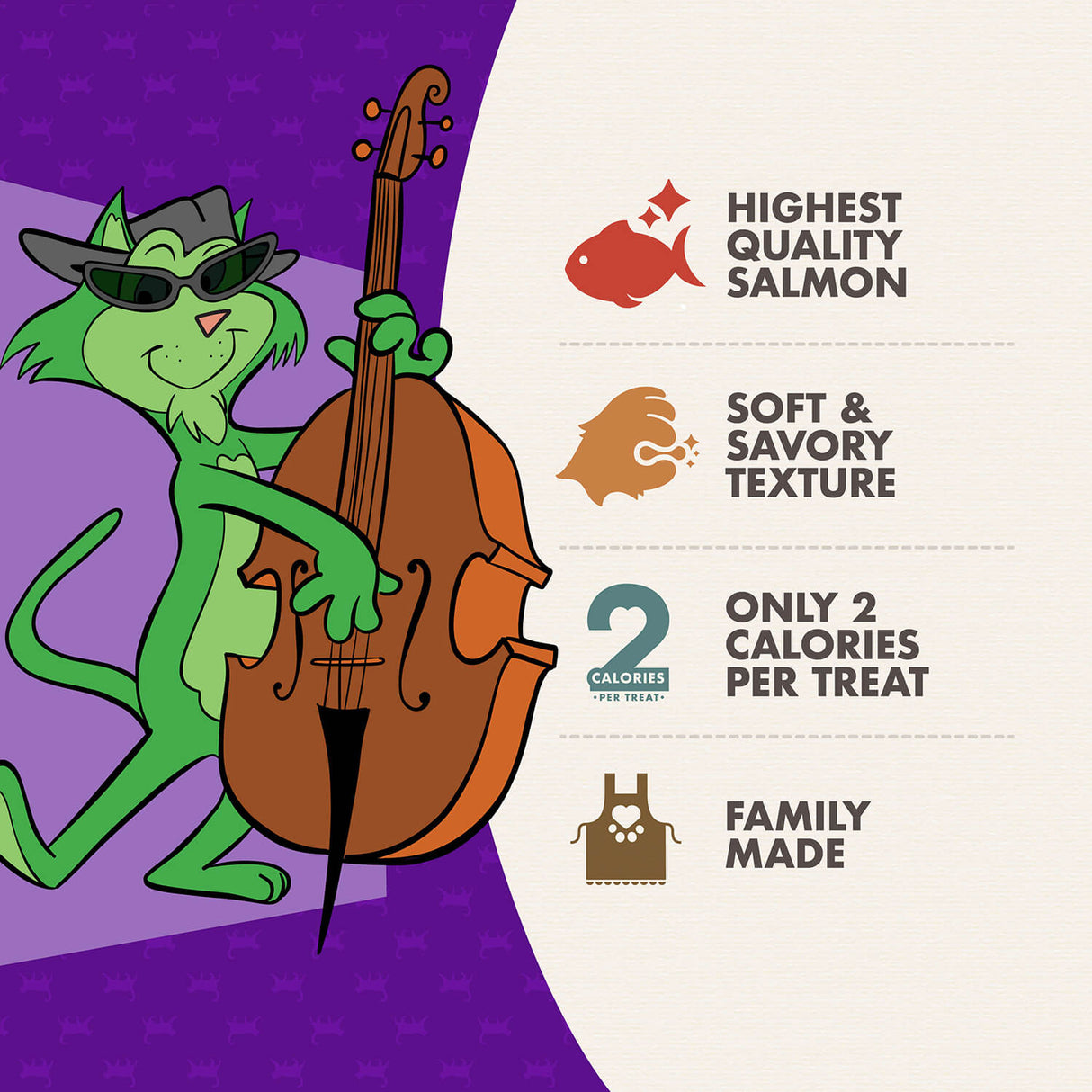 Fromm Family Pet Food Purrsnackitty Salmon Flavor Snackitties Cat Treats - 3 oz.