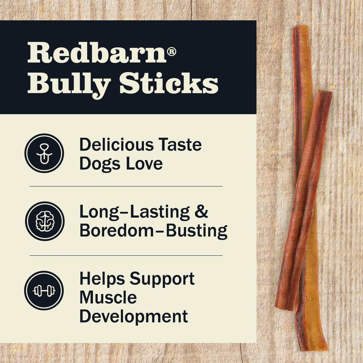 Redbarn Pet Products Bully Stick Dog Chew - 9in