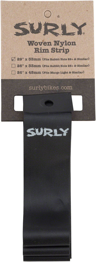 Surly Nylon Rim Strip For 29 Rabbit Hole Rim Black
