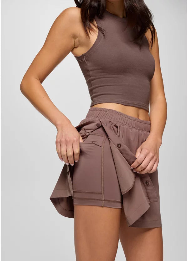 Prana Railay Snap Up Skort - Carob