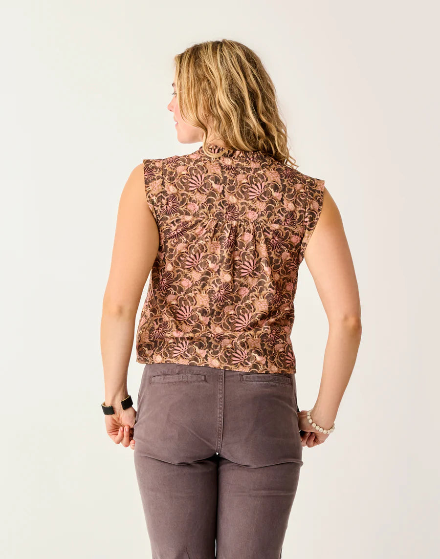 Carve Designs Reagan Top - Rum Floral