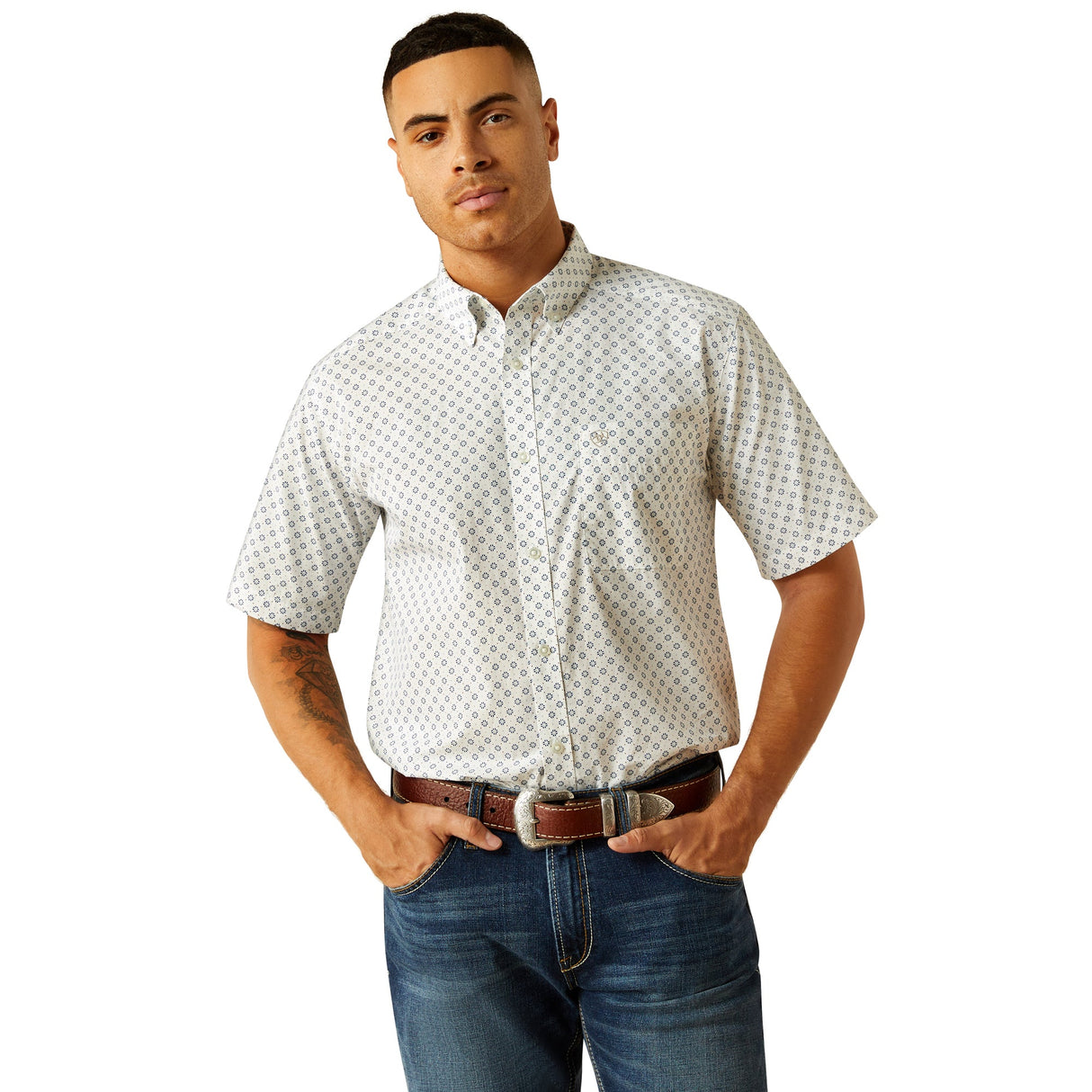 10059014 Mns Shawn Classic Fit Shirt - White White