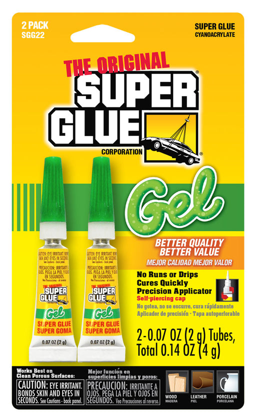 Super Glue Gel 2 Pack - 2g Clear /  / 2PK