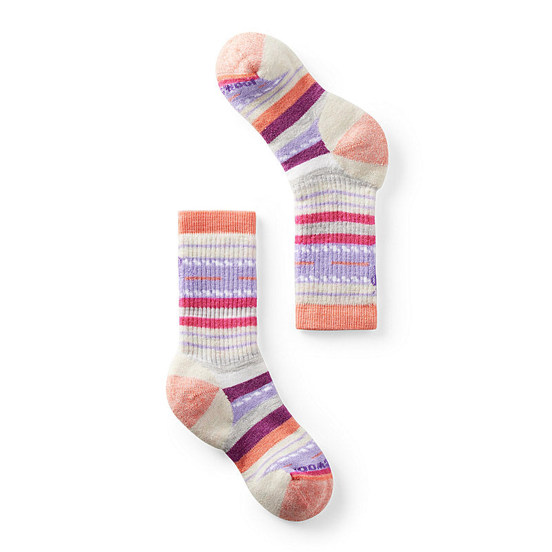 Smartwool Kids' Hike Full Cushion Margarita Crew Sock Wild Salmon