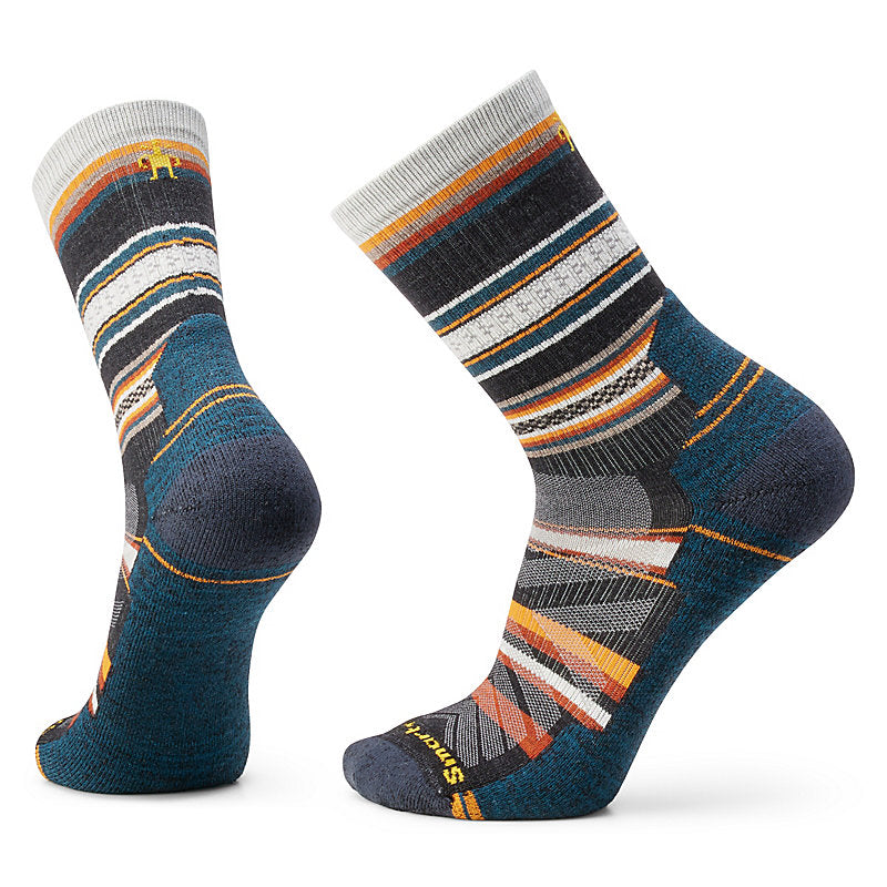 Smartwool Hike Light Cushion Panorama Crew Sock Charcoal