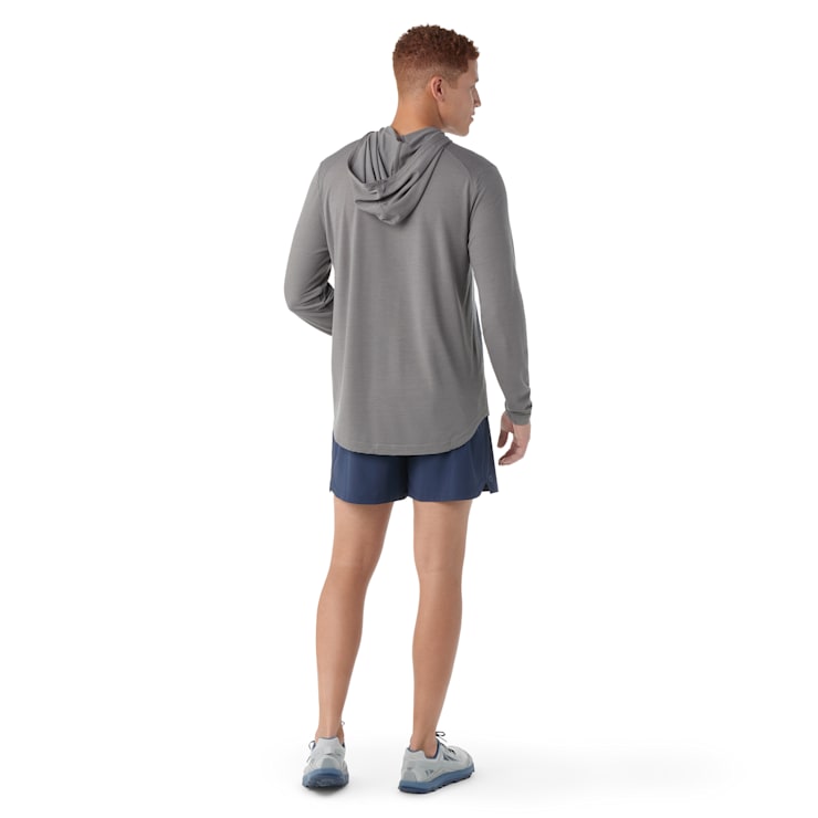 Smartwool Mens Active Mesh Hoodie - Light Gray Heather Light Gray Heather