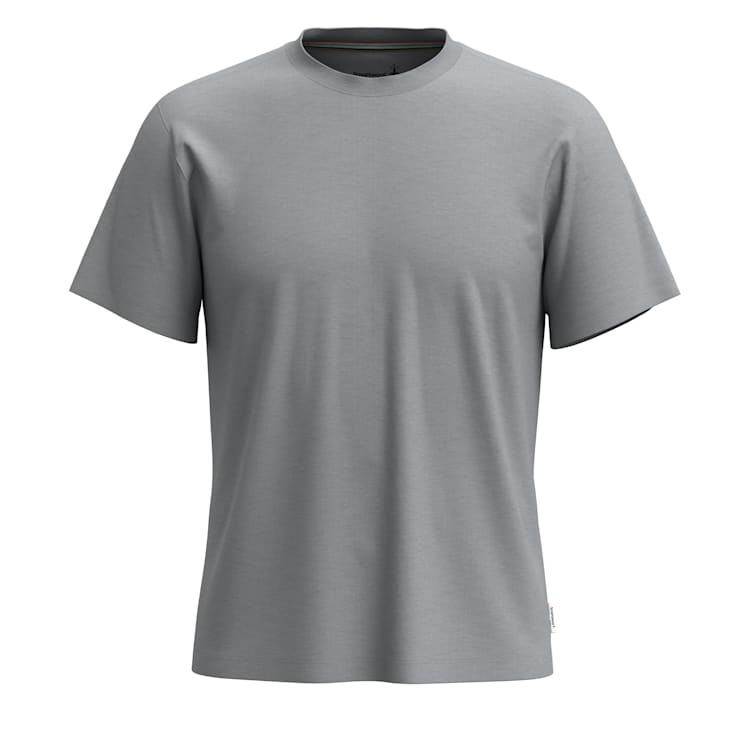 Smartwool Mens Perfect Crew Short Sleeve Tee - Light Gray Heather Light Gray Heather