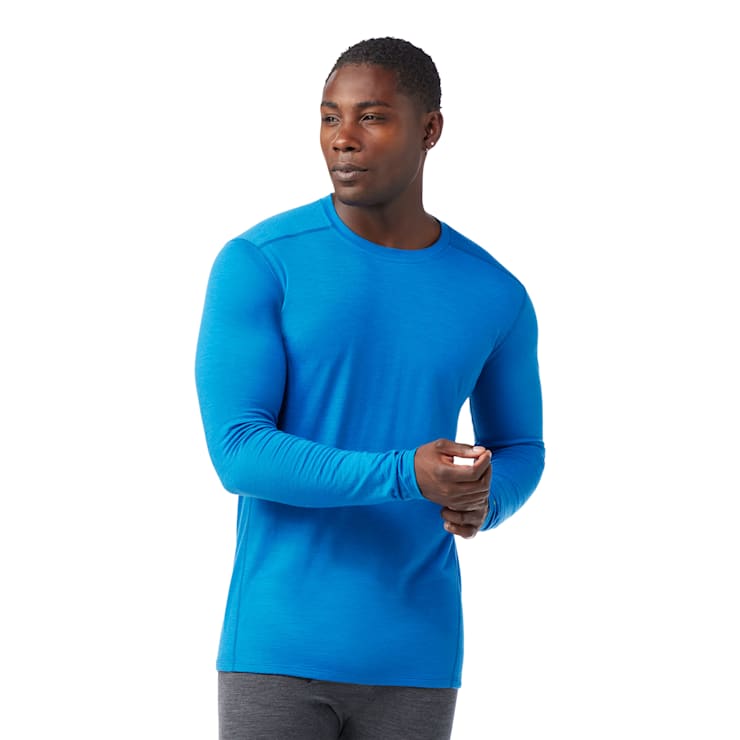 Smartwool Mens Classic All-Season Merino Base Layer Crew - Nival Blue Nival Blue
