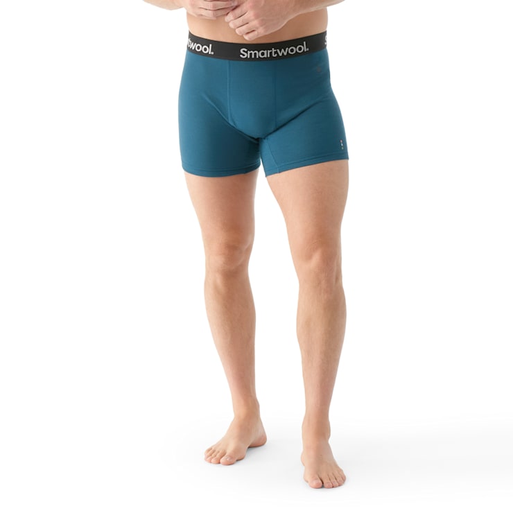 Smartwool Mens Active Boxer Brief Boxed Twilight blue