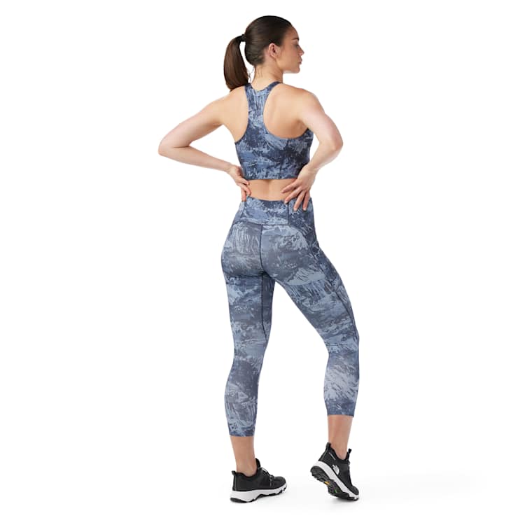Smartwool Womens Active Printed 7/8 Legging - Nightfall Blue Mountain Nightfall Blue Mountain / / REG