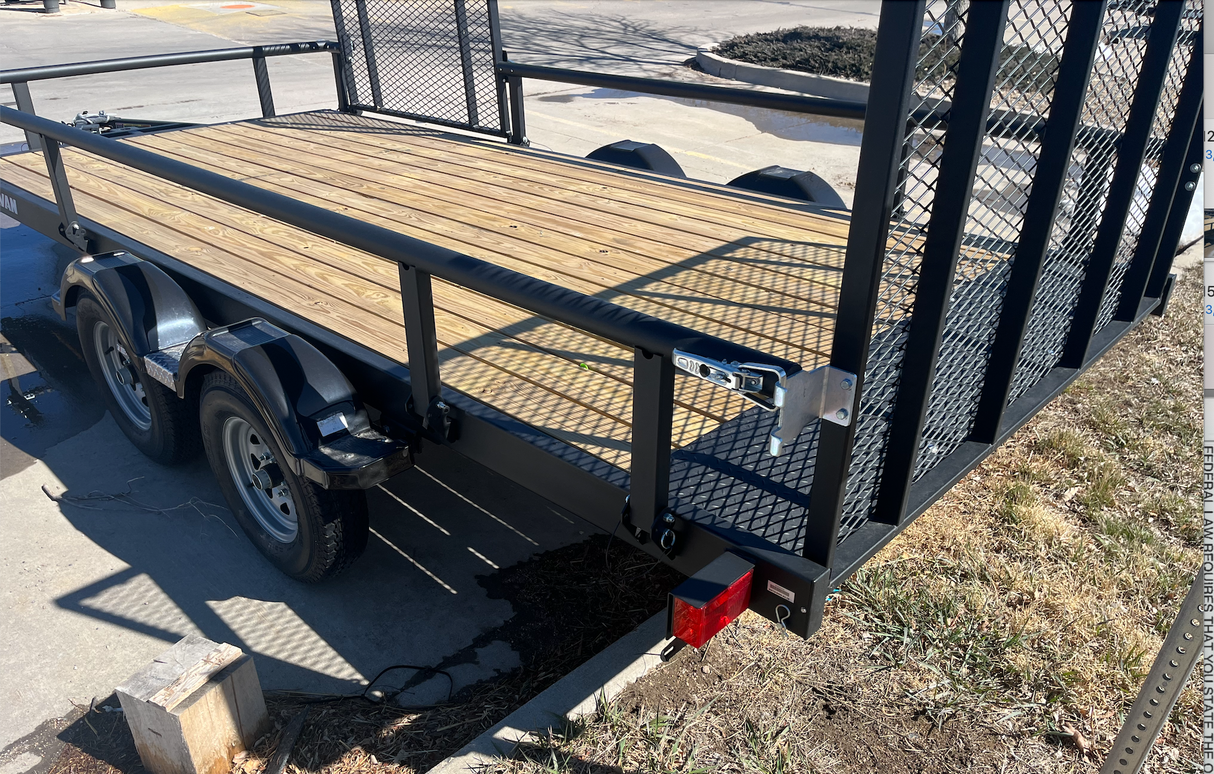 JAXOutdoorGearFarmandRanch 7x15 Karavan dual axe trailer with side ramp