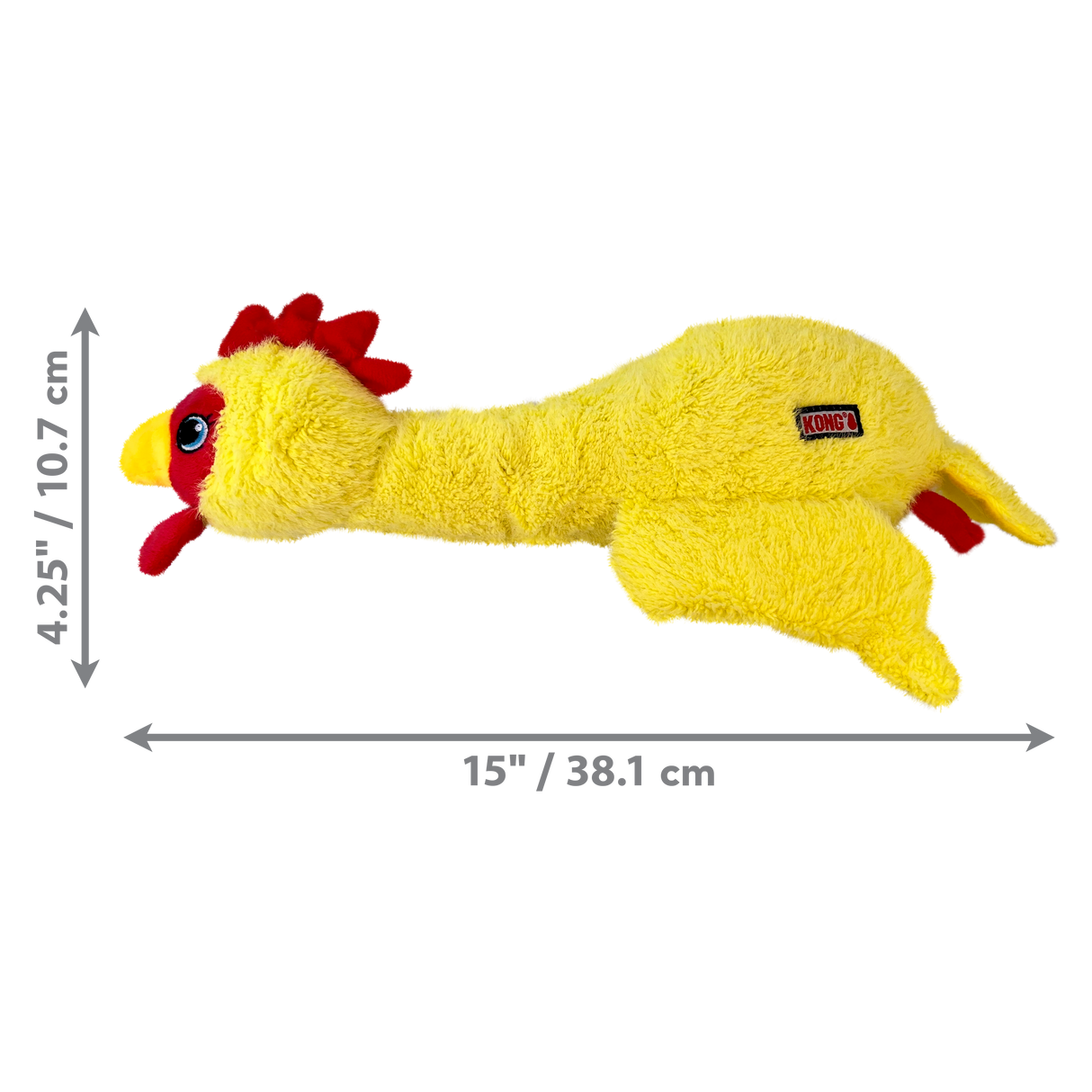 Kong Scruffs Dog Toy - Chicken - Medium / Large