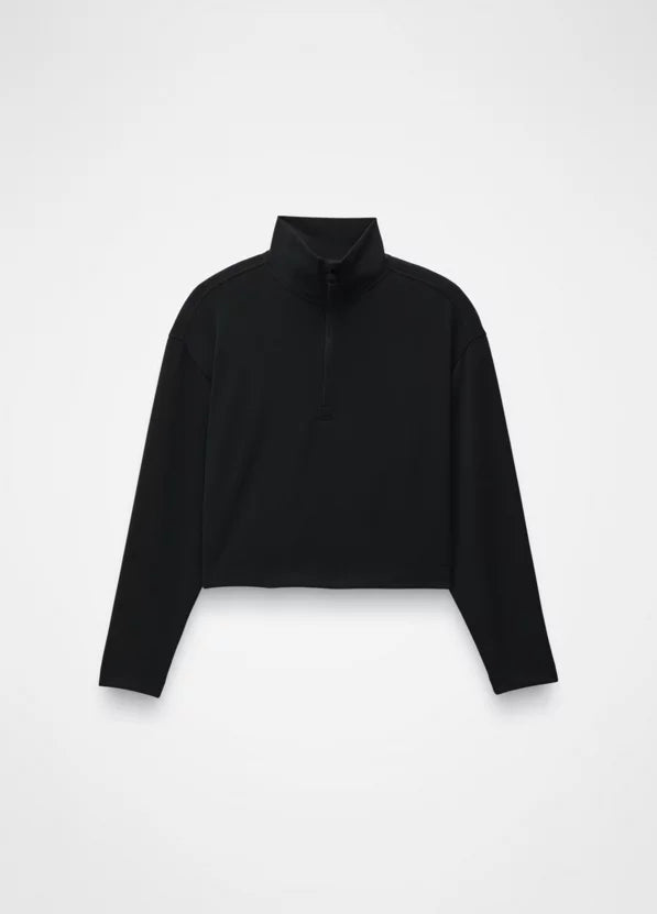 Prana Shea Half Zip Pullover - Black
