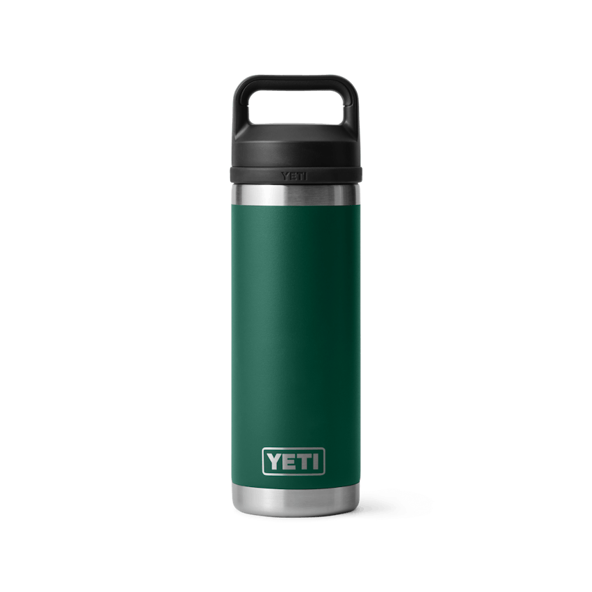 Yeti Rambler Bottle Chug Black Forest Green 18oz Black forest green
